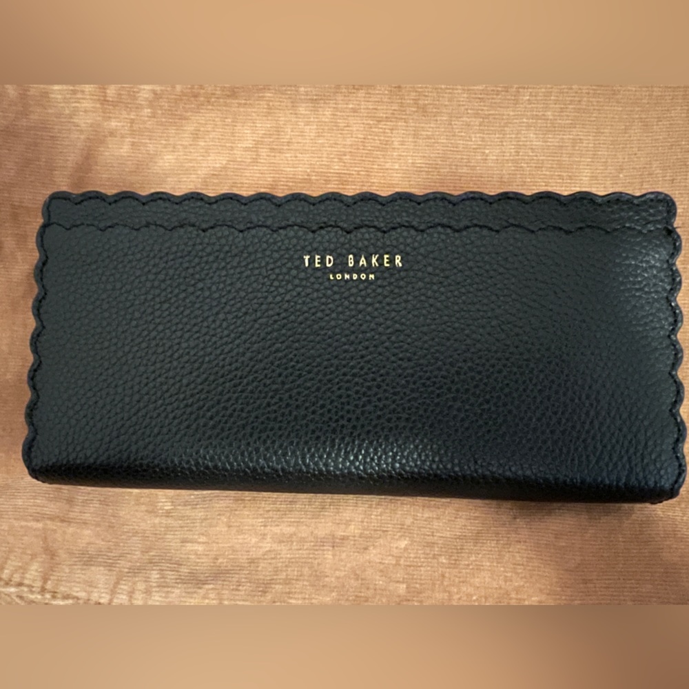 Leather Ted Baker Scalloped Edge Wallet